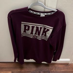 PINK crewneck sweatshirt xs